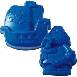 Spielstabil - Sandforme - Pirat, skib, kiste og d&#248;dningehoved