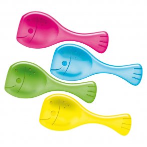 Spielstabil - Baby skovl - Hval - 4 assorterede