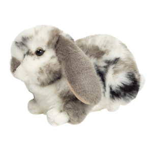 Teddy Hermann - Kanin dværgvædder gråhvid plettet 23 cm